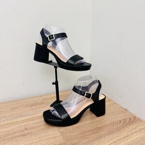 Dream Pairs Women's Platform Chunky Heels Black Size 7.5